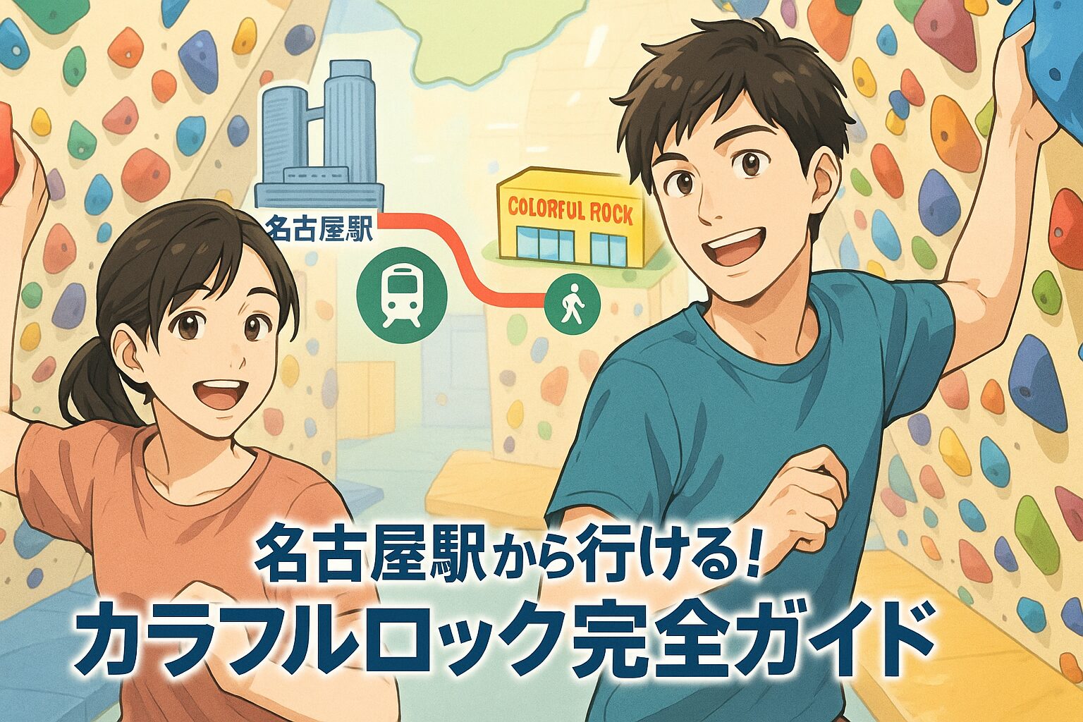 名古屋駅から行ける!ボルダリングジム「カラフルロック」のアクセス方法
