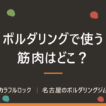 ボルダリングで使う筋肉はどこ?鍛えられる部位と筋肉痛の対処法