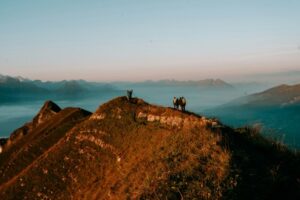 登山で得られる達成感のイメージ