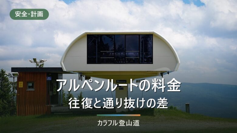 立山黒部アルペンルートの料金と所要時間|往復と通り抜けで変わる組み立て方