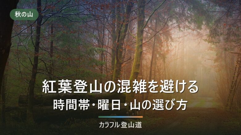 紅葉登山の混雑を避ける方法|時間帯・曜日・山の選び方で決まる