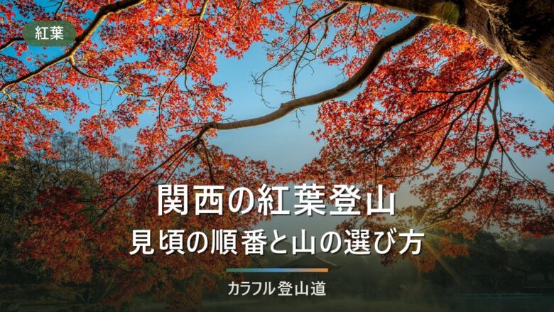 関西の紅葉登山|見頃の順番と初心者向けの山の選び方