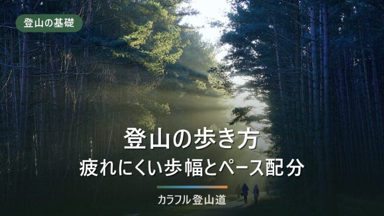 登山の歩き方・登り方の基本|登りは体力、下りは技術になる理由