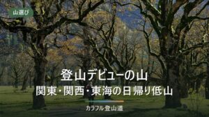 登山デビューにおすすめの山10座｜標高差とコースタイムで選ぶ
