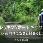 トレッキングポールおすすめ｜初心者向けに安い・軽量・コスパ最強モデルを比較