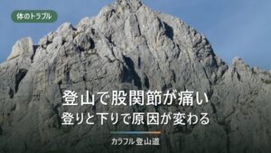 登山で股関節が痛くなるのはなぜか｜登りと下りで原因が変わる切り分け方