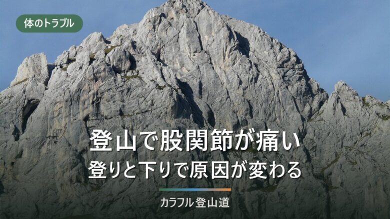 登山で股関節が痛くなるのはなぜか|登りと下りで原因が変わる切り分け方