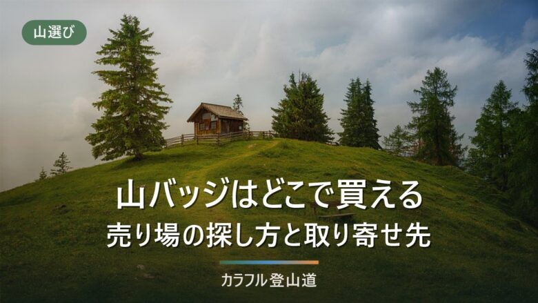 山バッジはどこで買える?売り場を5段階で探す手順と、買えなかったときの取り寄せ先