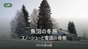 魚沼市の冬旅｜スノーシュー体験と雪国の奇祭2選（百八灯・花水祝）