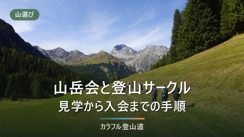 山岳会と登山サークルの入り方|探す・見学する・判断するの手順と入らない選択