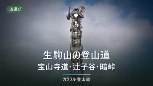 生駒山の登山道はどれを選ぶか｜宝山寺道・辻子谷・暗峠を起点駅で分ける642mの街の山