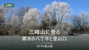 三峰山の霧氷登山｜標高1,235m・旅行村から往復約11km、霧氷バスの時期と冬の装備