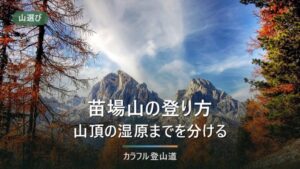 苗場山の登り方｜祓川と小赤沢三合目を標高差877mと835mで比べる