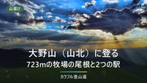 大野山（山北町・723m）登山は谷峨駅と山北駅で登りが約1時間違う｜駐車場なしと牧場の今