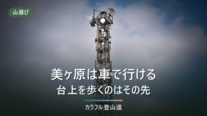 美ヶ原は車で標高2,000mまで——王ヶ頭・王ヶ鼻を回る9.0km・約170分