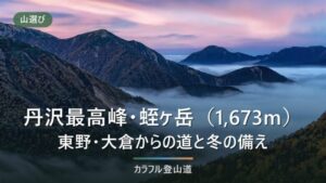 東野のバスは平日1往復に｜蛭ヶ岳1,673mへ大倉・青根・西丹沢から入る前に確かめること