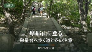 摩耶山の登山｜青谷道・上野道から掬星台へ、まやビューライン火曜定休と17:30で決める下り