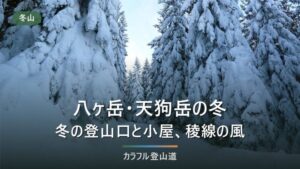 渋の湯行きの冬バスは土日祝だけ1日2便｜天狗岳（八ヶ岳・茅野市）は最終15:05で組む